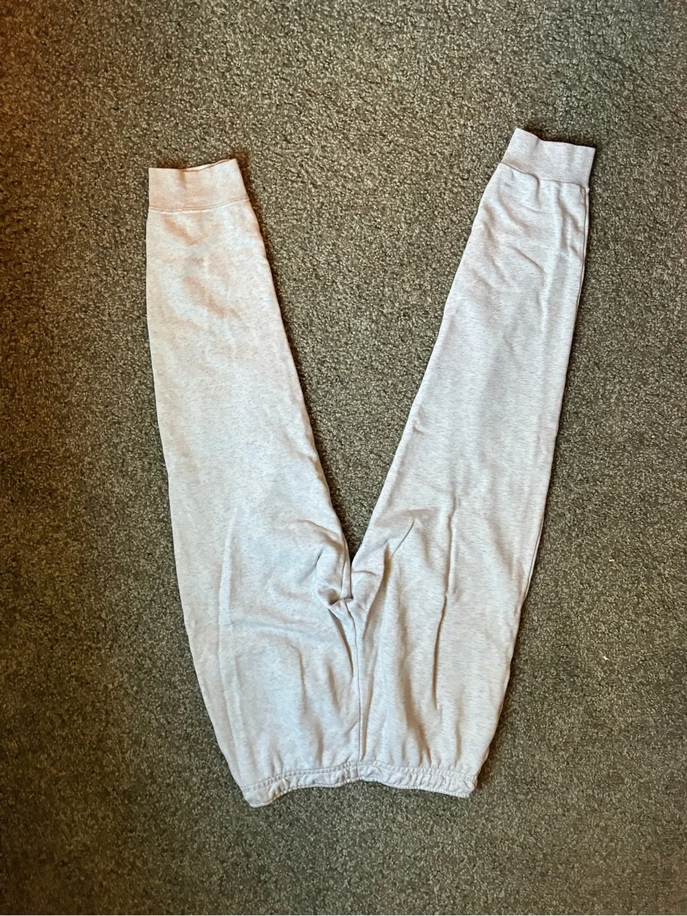 Nike Light Gray Boys' Jogger Sweatpants with Black Swoosh